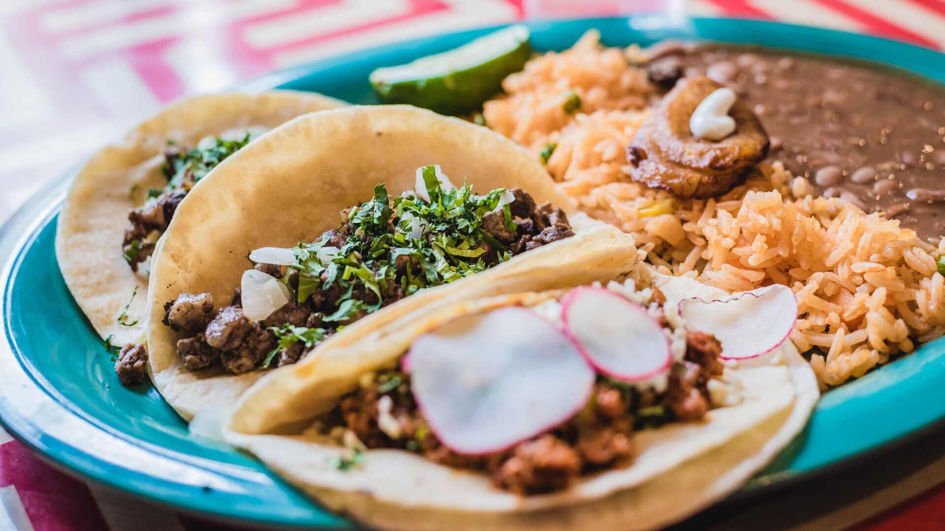 tacos on plate