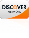A white and orange button with the words `` discover network '' on it.