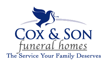 The logo for sample funeral home is shown on a white background.