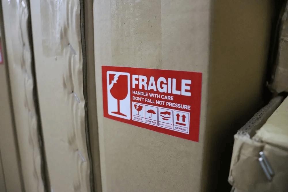 A Cardboard Box with A Fragile Sticker on It — Imsprint in Lake Macquarie, NSW