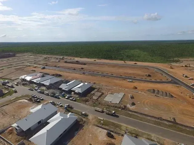 An Aerial View of a Construction Site With a Lot of Buildings — Ostojic Group in Berrimah, NT