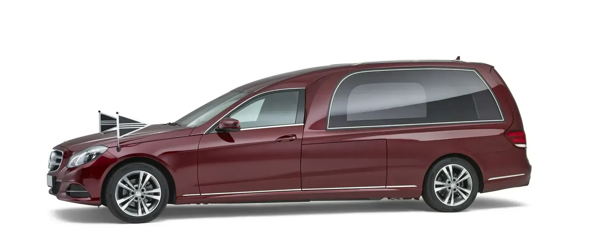 Rouwauto Mercedes rood