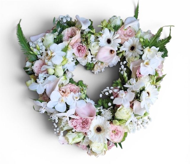 Bloemen voor bij een uitvaart
