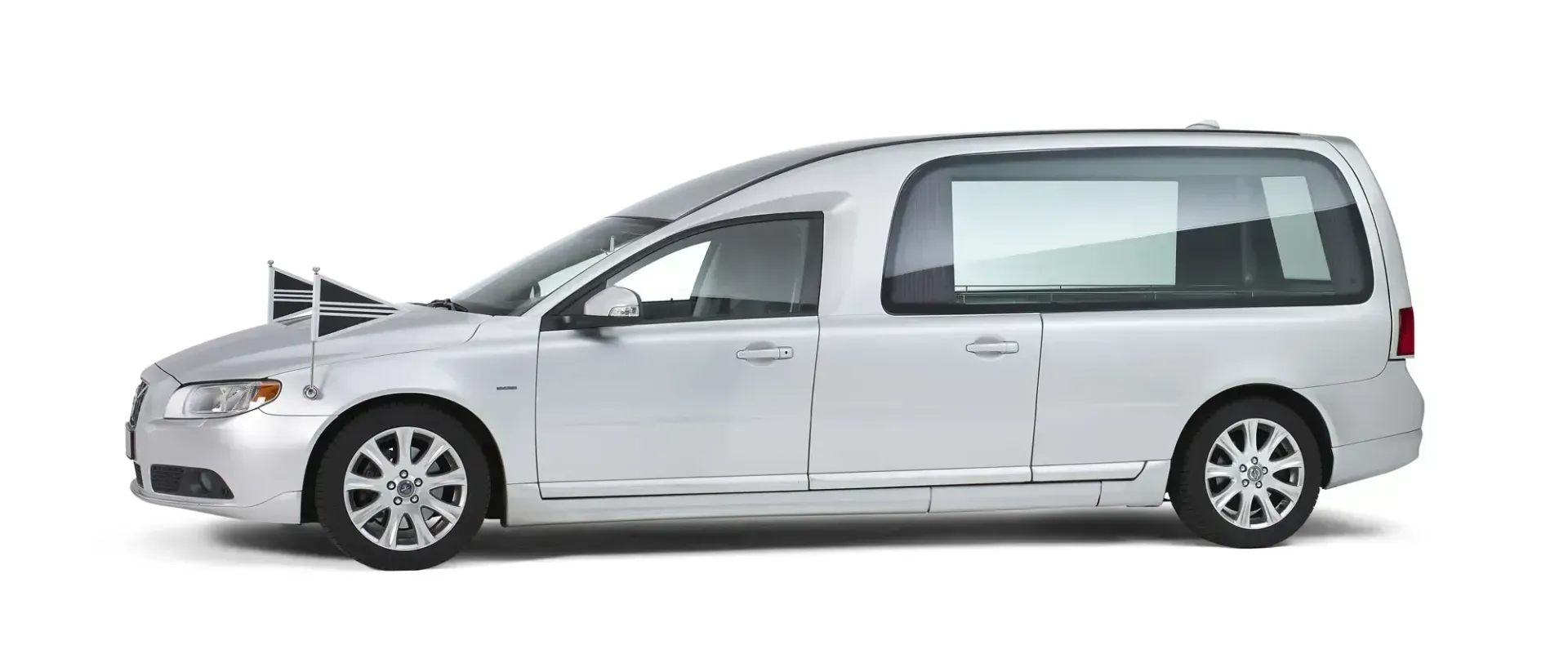Rouwauto Volvo zilvergrijs