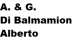 A. E G. DI BALMAMION ALBERTO - LOGO