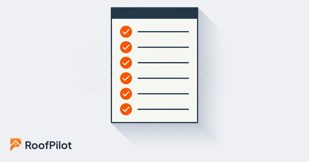 roof inspection checklist