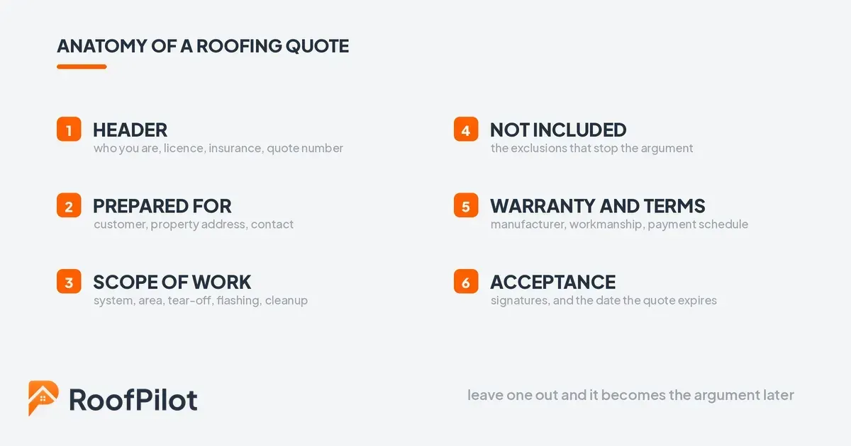 roofing quote template