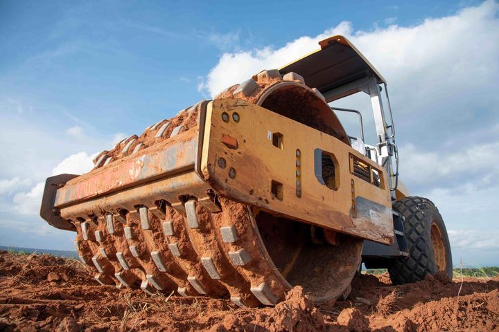 A large piece of land excavation  equipment