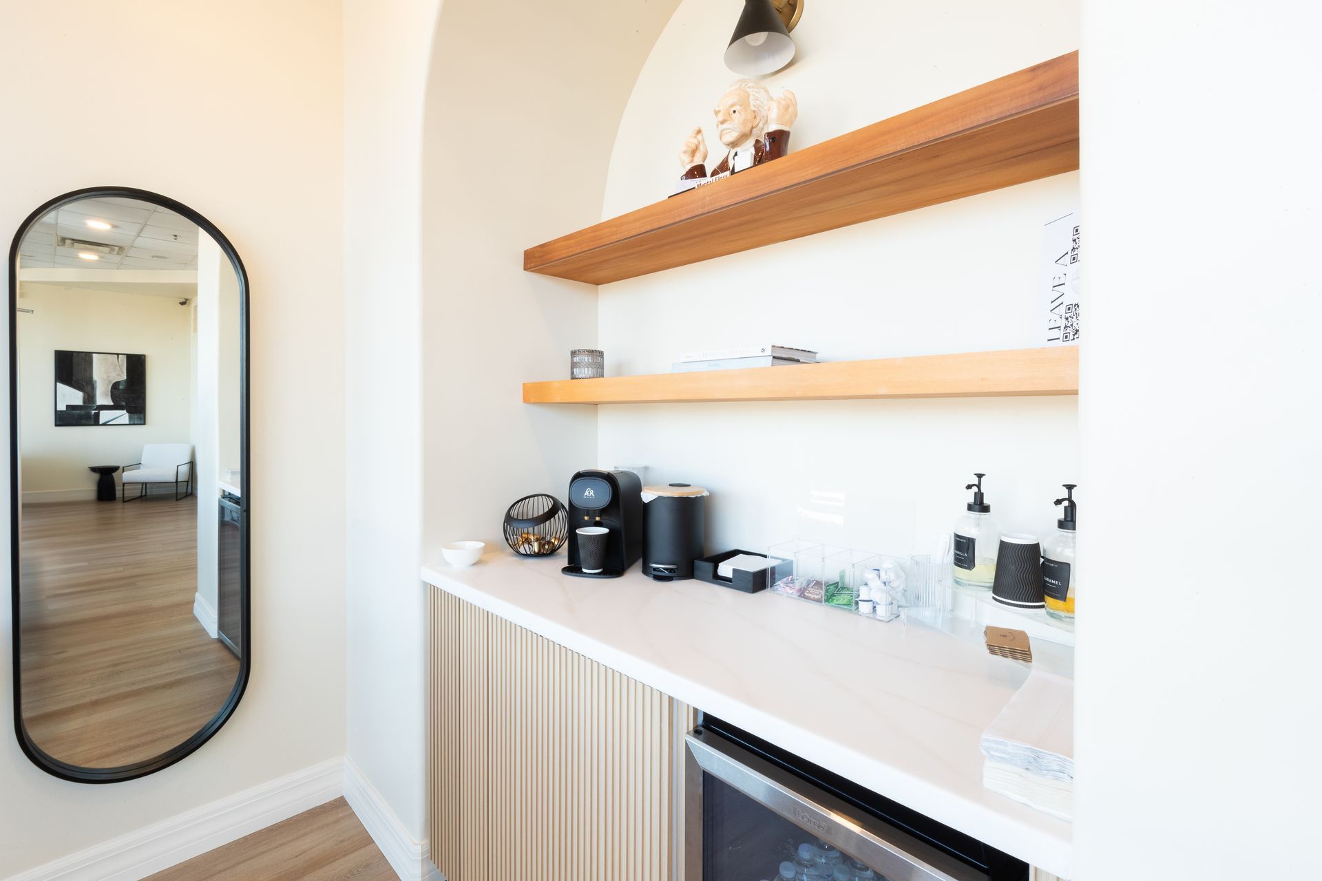 Reception and patient area in the office