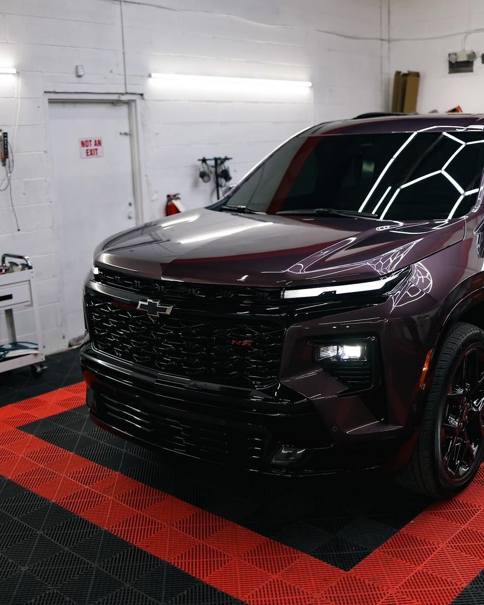 Chevrolet vehicle with freshly applied ceramic coating and PPF protection