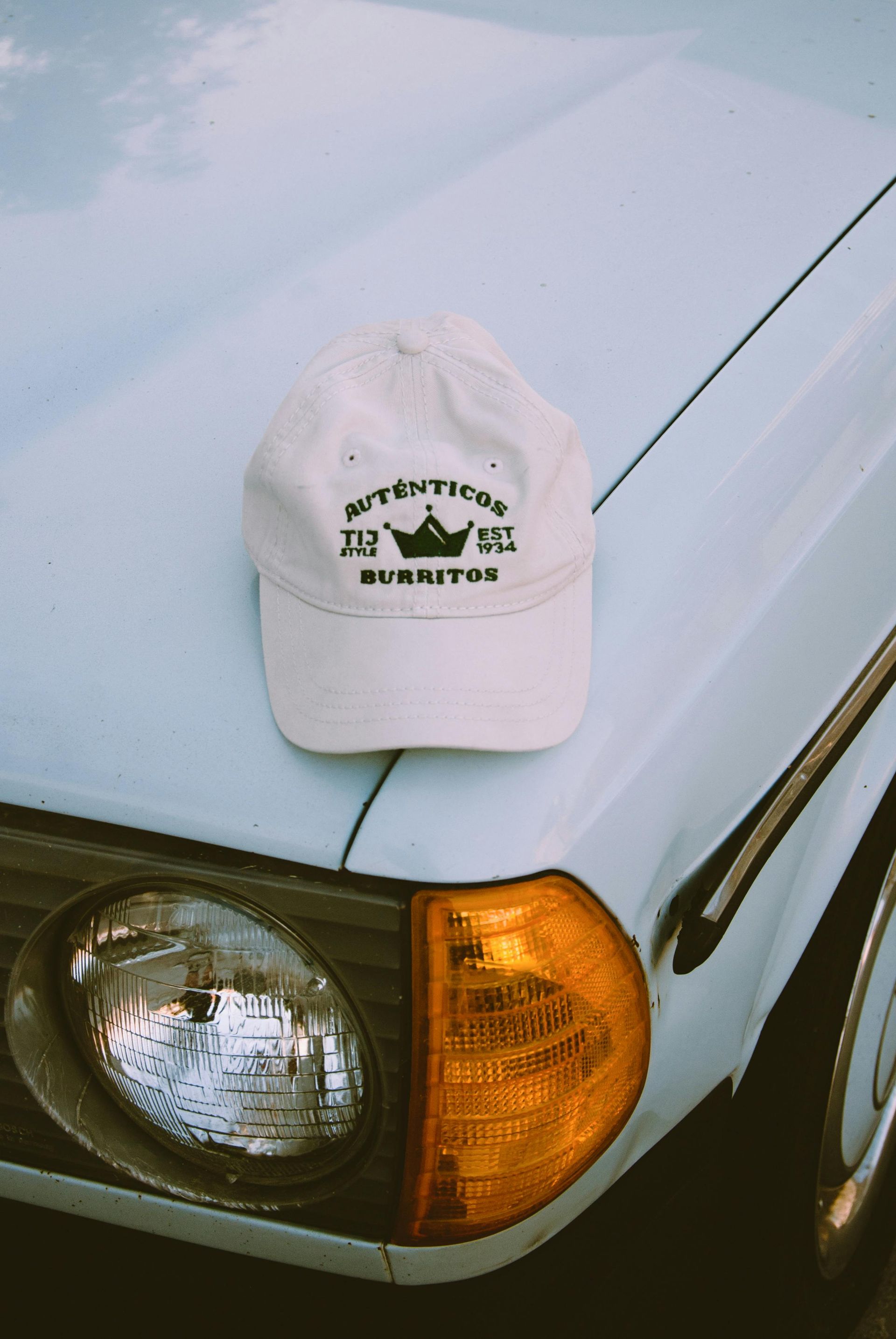 White cap with 