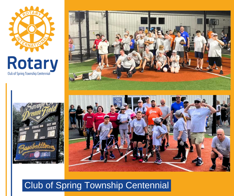 A poster for the club of spring township centennial
