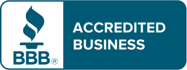 BBB Accredited Business logo with blue and white design and torch icon | G3 Transmission and Auto