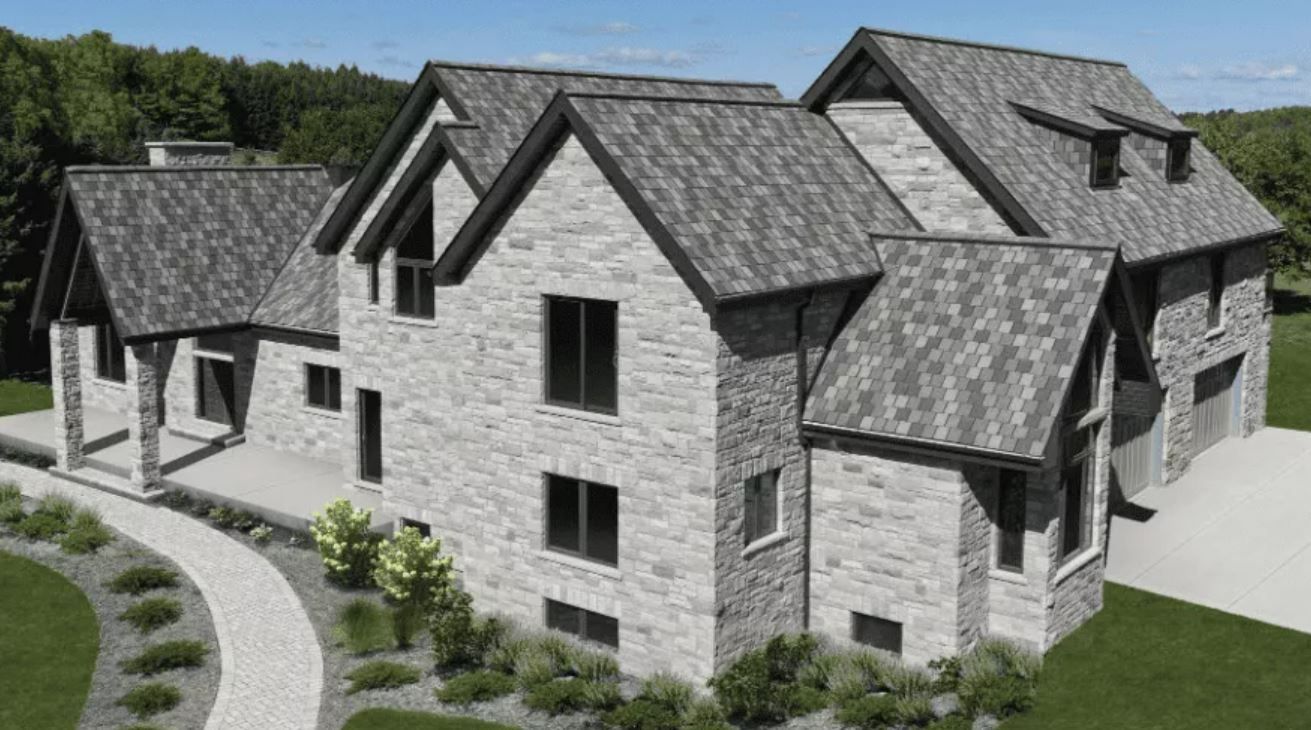 Professional asphalt roof installation by Red Beaver Construction.