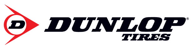 Dunlop tires logo: red and black, with a