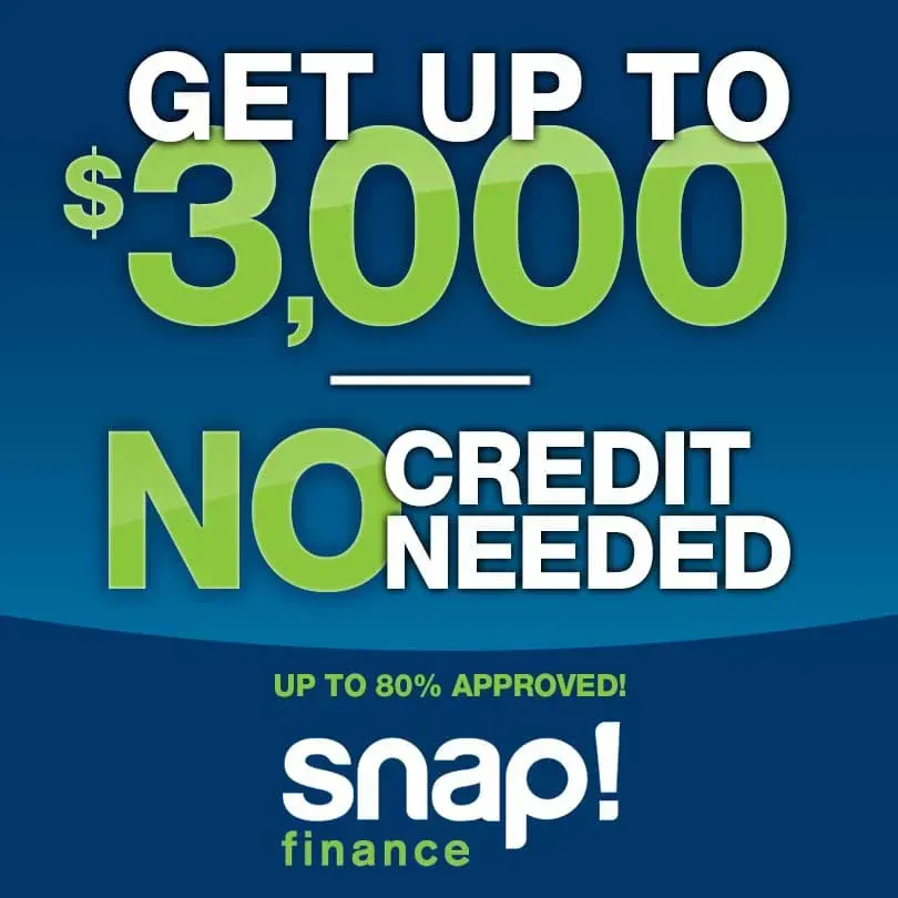 Advertisement for Snap Finance: 