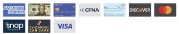 Payment methods accepted: American Express, cash, credit cards, Discover, MasterCard, Visa, checks, and Snap Finance.