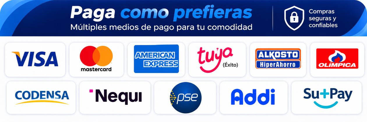 todos los métodos de pago
