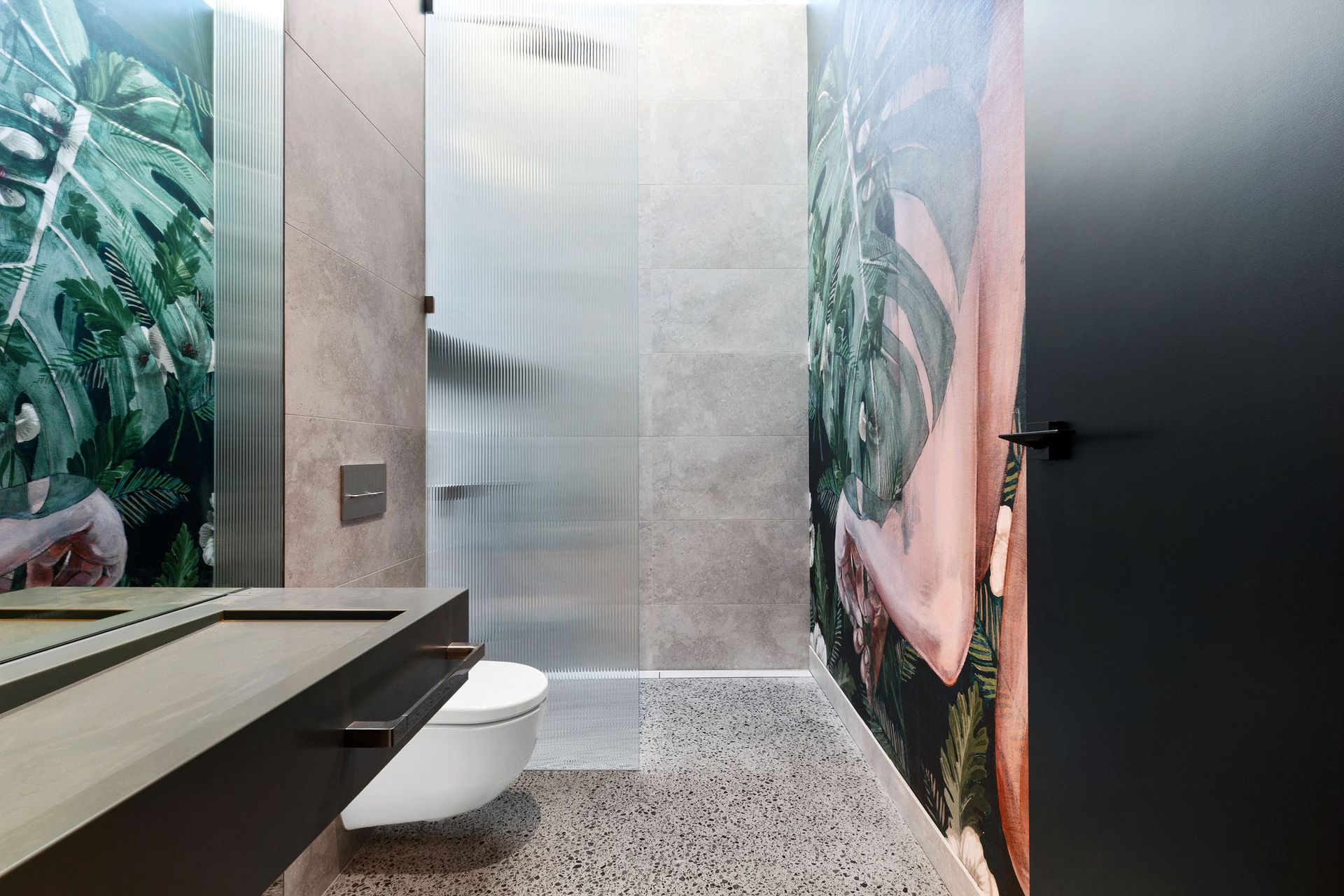 A Bathroom With a Walk in Shower and a Sink — Frameless Shower Installations, Sunshine Coast
