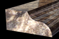 A Close up Of a Piece of Wood on A Black Background — Sheridan Stone Aust in Toormina, NSW