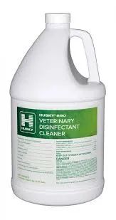 Husky 890 Veterinary Disinfectant Cleaner - 1 gal. A concentrated, quaternary ammonium, disinfectant cleaner developed specially for animal care facilities. Kills canine parvovirus, distemper, bordetella, and staph.