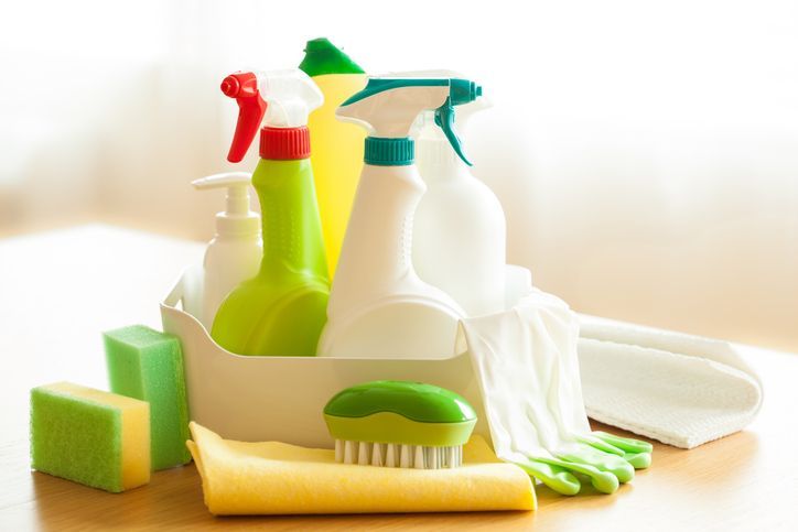 Cleaning items household spray brush sponge glove