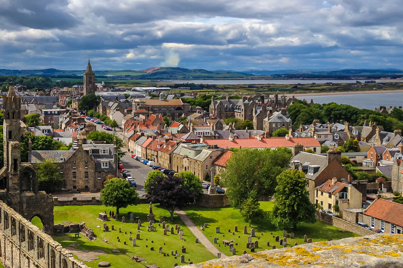 st andrews scotland birds eye view
