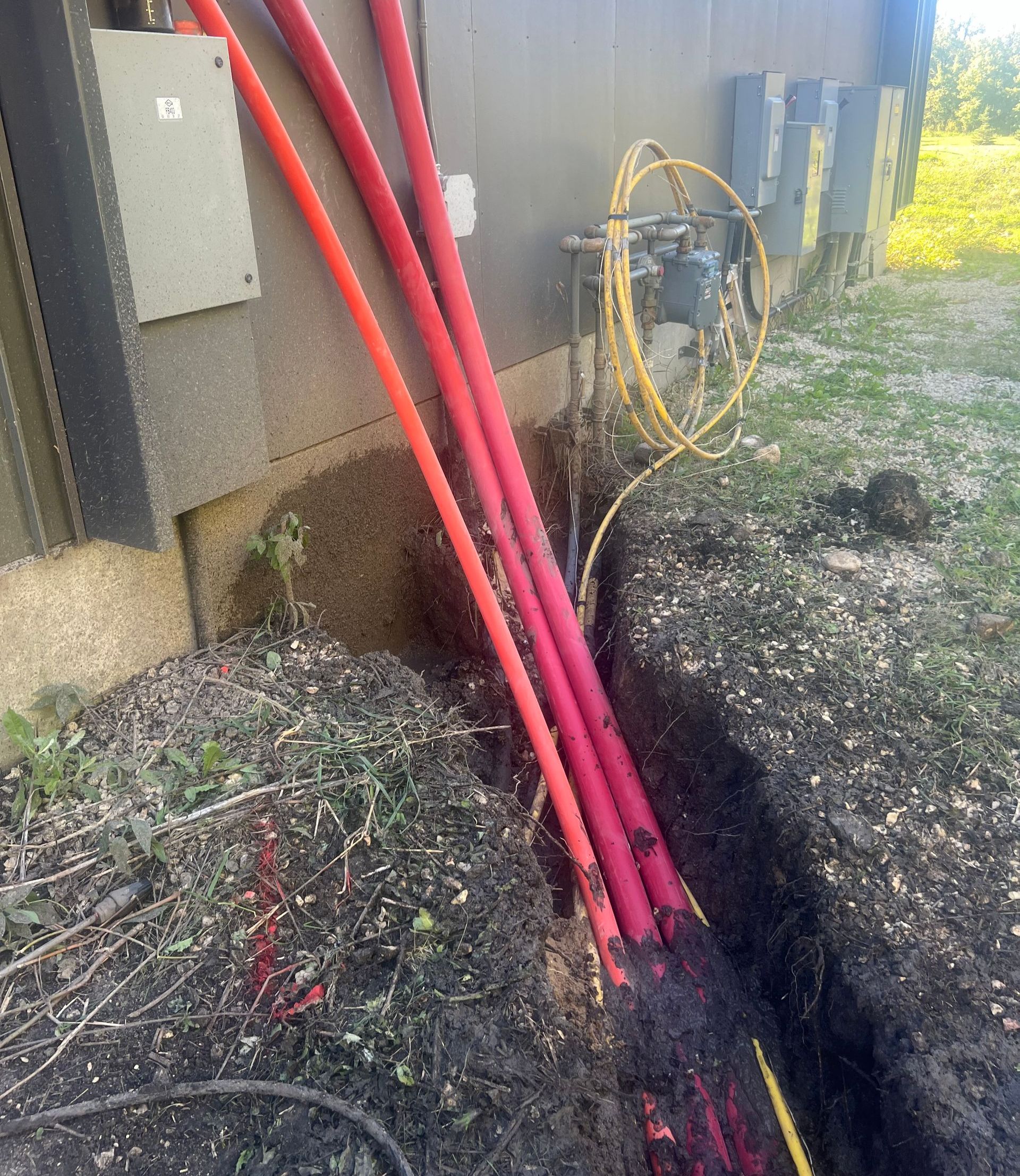municipal utility line installation Springfield manitoba