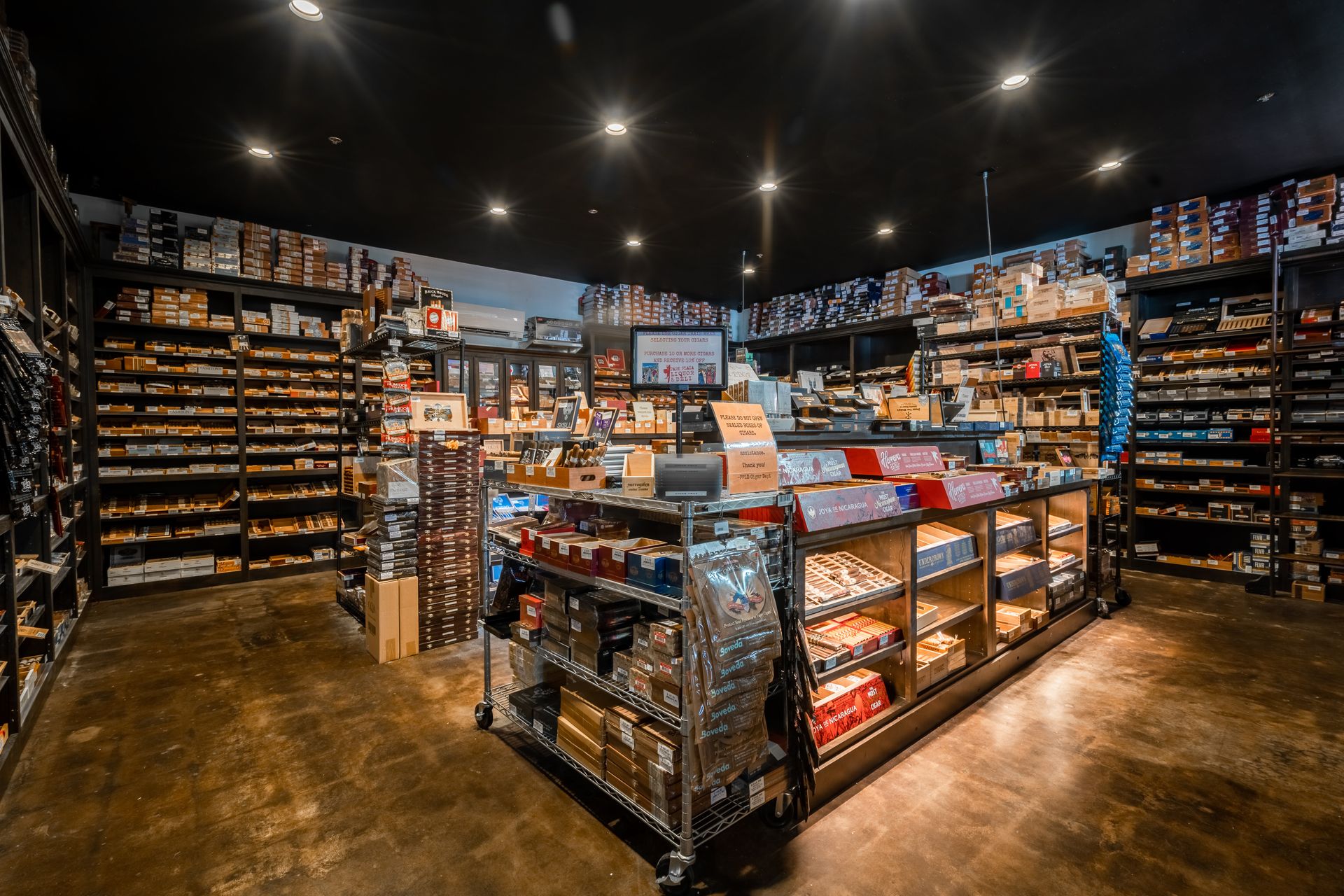 Walkin Cigar & Tobacco Humidor Cigar Lounge in Prescott, Arizona.