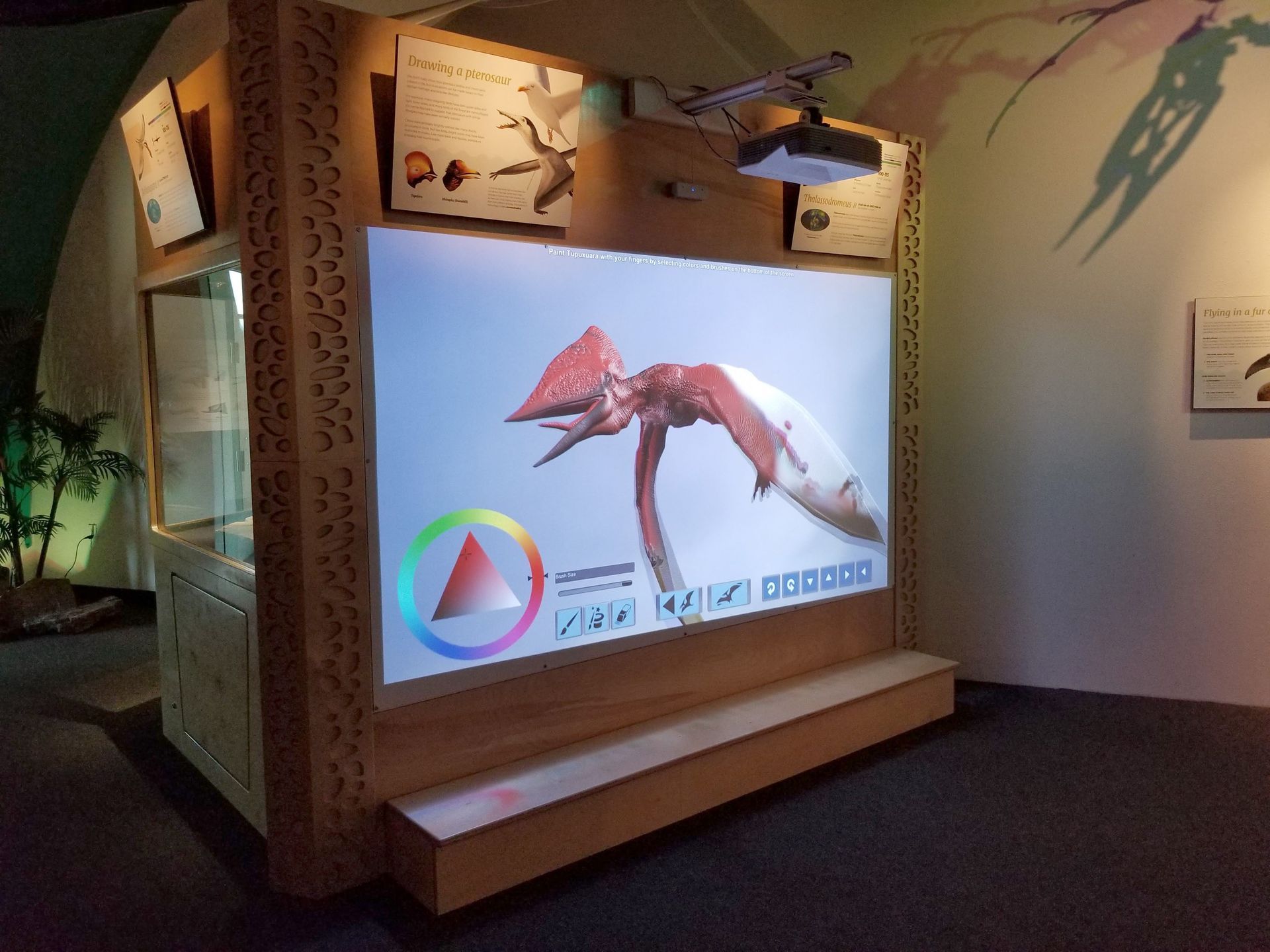Color a Pterosaur exhibit at ScienceWorks Museum