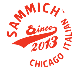 Sammich Chicago Italian logo with red text and “Since 2013” in the center
