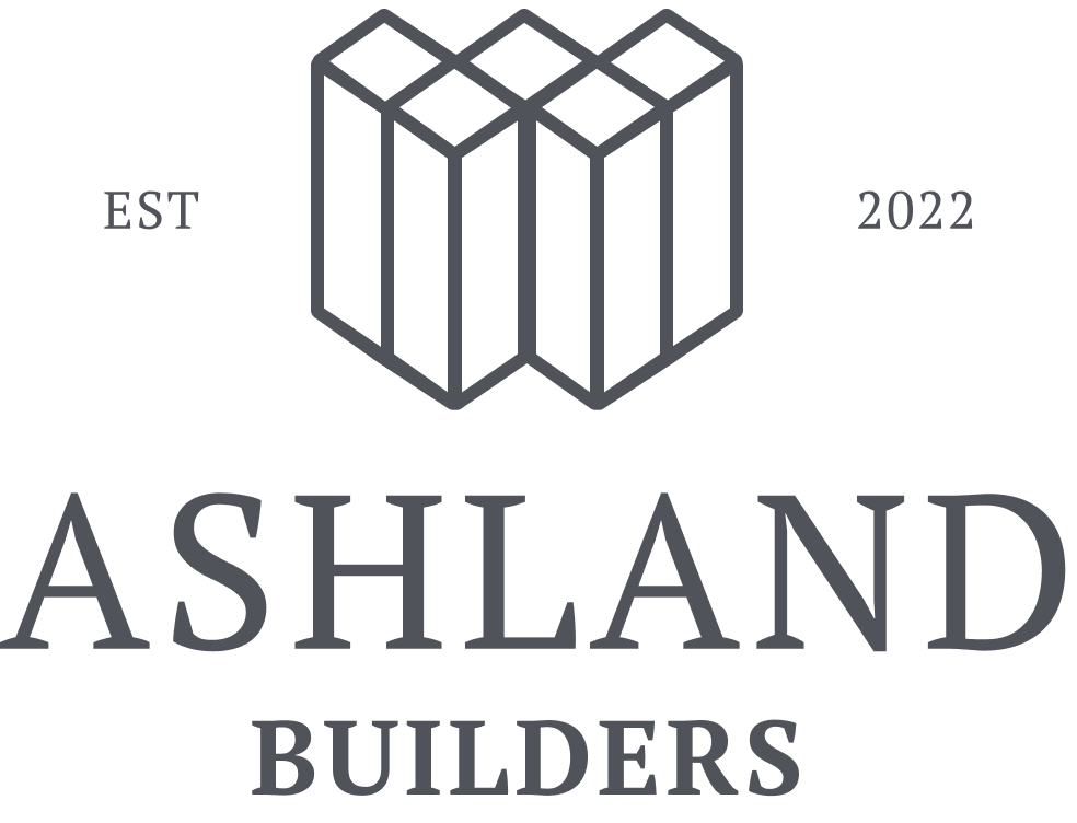 Ashland Builders logo with geometric monogram, EST 2022