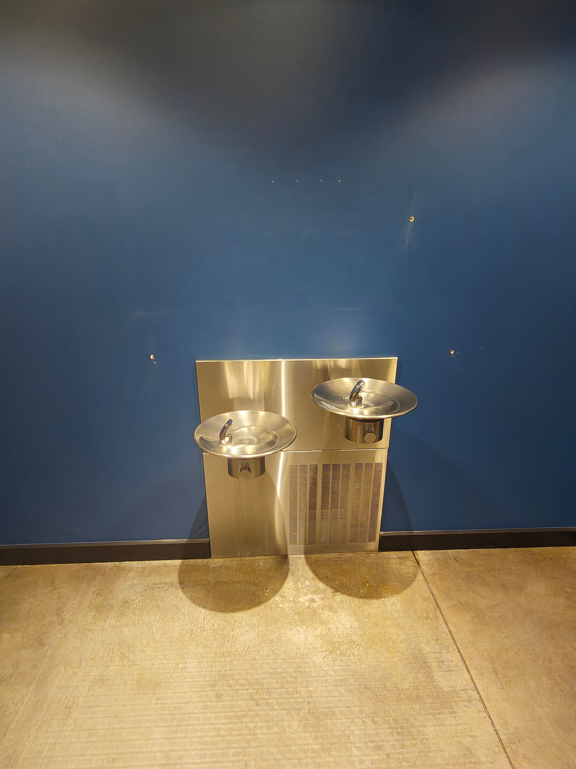 This is the old water fountain that did not meet current ADA accesibility standards.