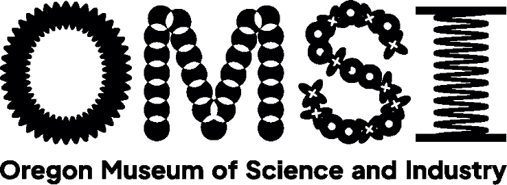 Oregon Museum of Science and Industry logo with bold black OMSI letters and name below