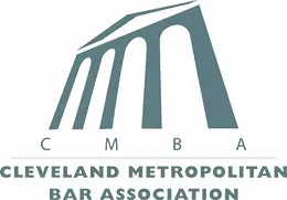 Cleveland Metropolitan Bar Association logo with a stylized bridge in teal above the organization's initials.