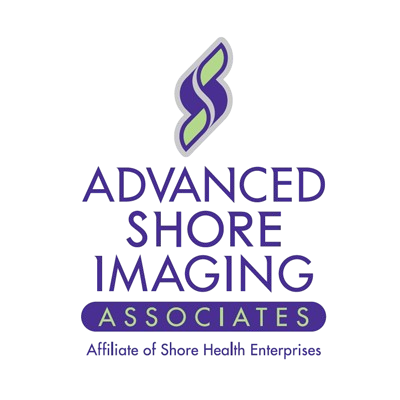 Advanced Shore Imaging Associates logo in purple and green with “Affiliate of Shore Health Enterprises” tagline