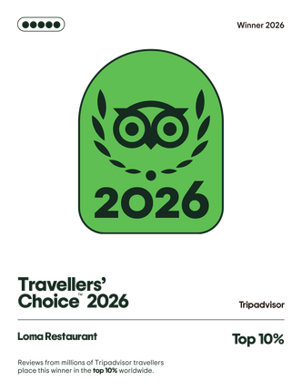 Badge Tripadvisor Travelers’ Choice 2026, logo verde con un gufo e la scritta «Top 10%» e «Winner 2026»