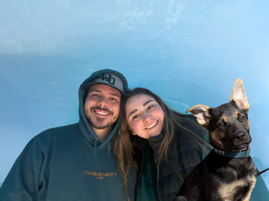 Steve and Heather, owners of Poes Painting