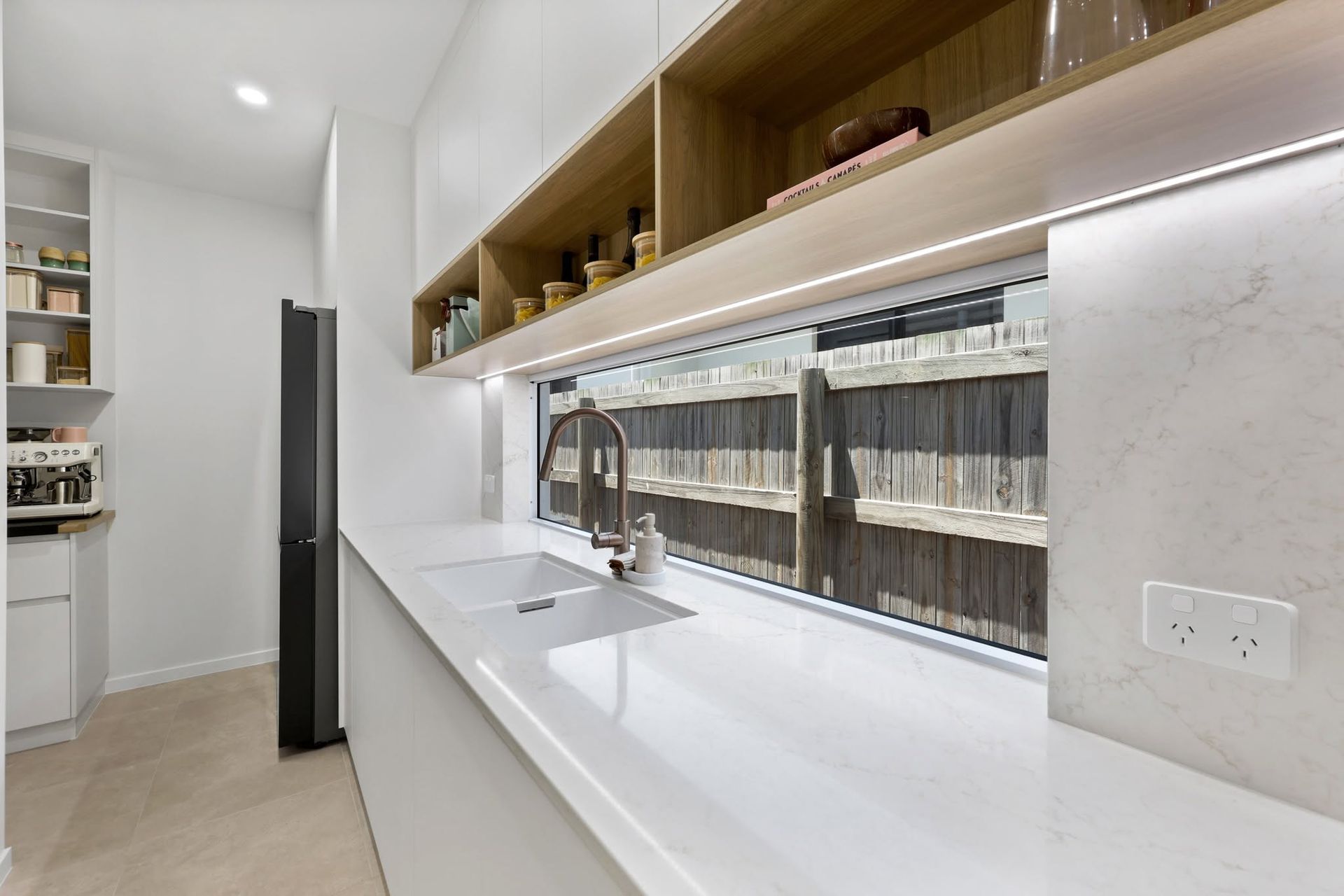 Modern White Kitchen With Cabinets In Mackay