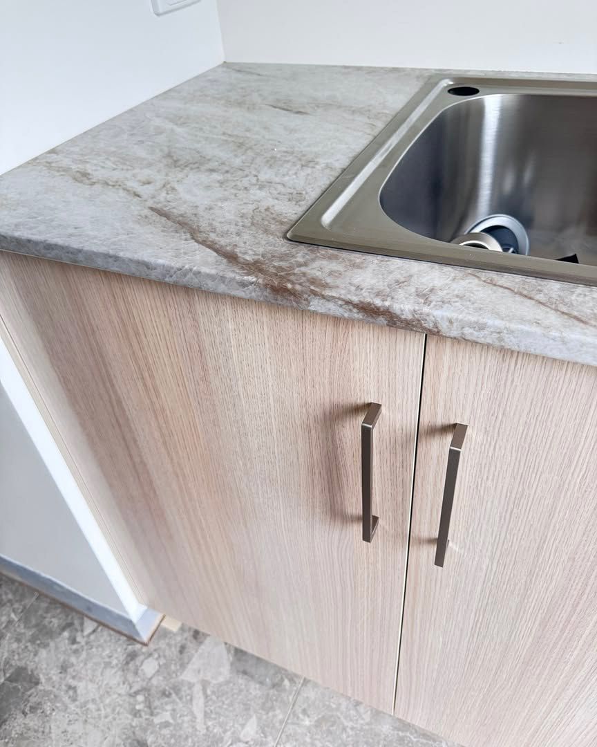 Custom Wooden Laundry Cabinet