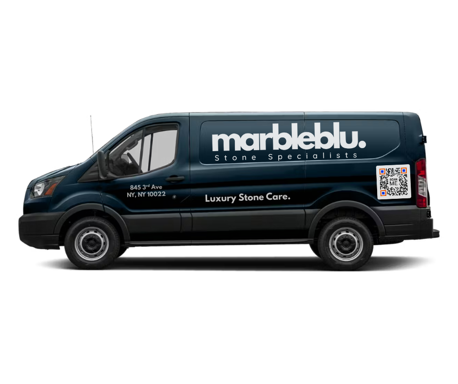 White van with