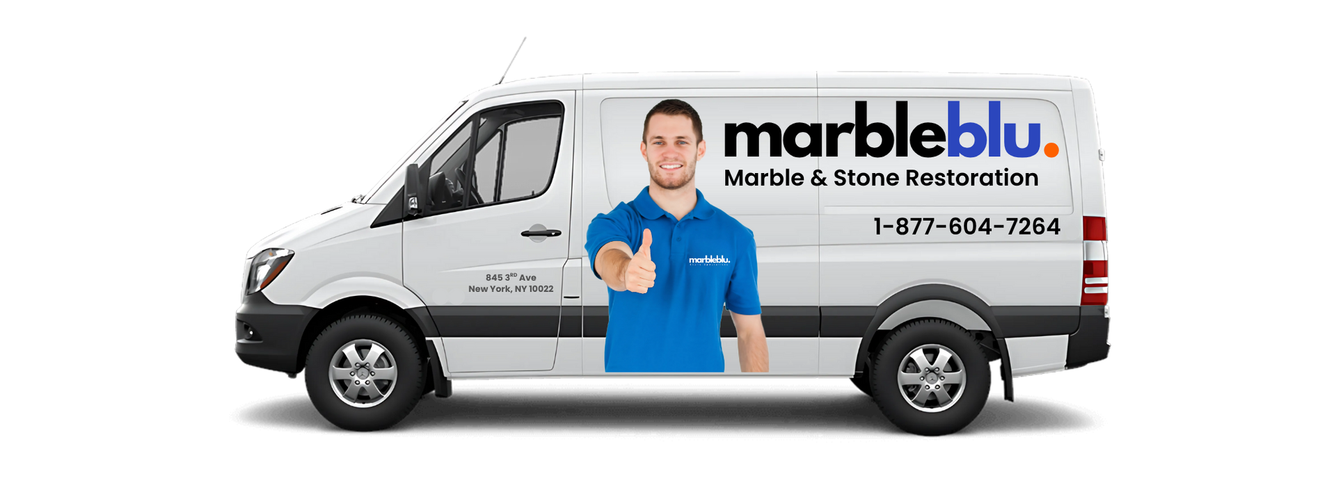 White van with