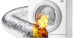 Dryer vent hazard.