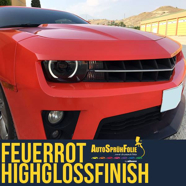 Autosprühfolie orange rot