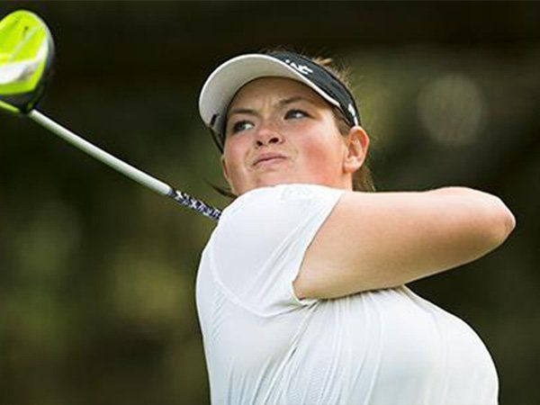 Caroline Inglis swinging driver