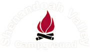 A logo for the shemandoah valley campground