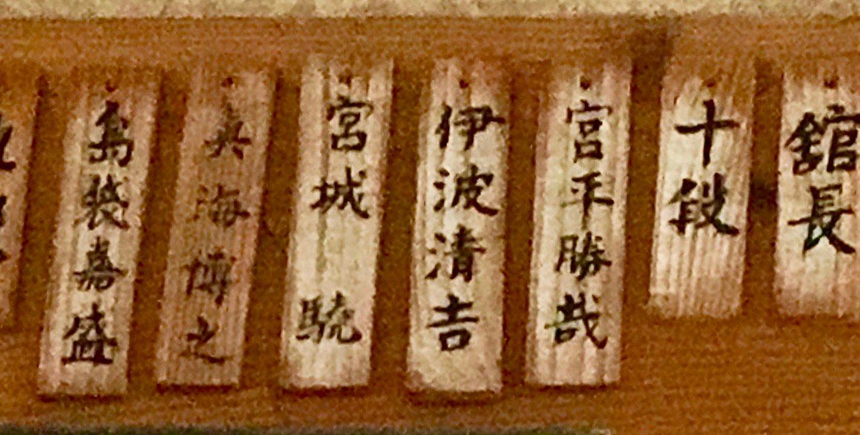 Leader Board in Katsuya Miyahira's Dojo for 10th Degrees