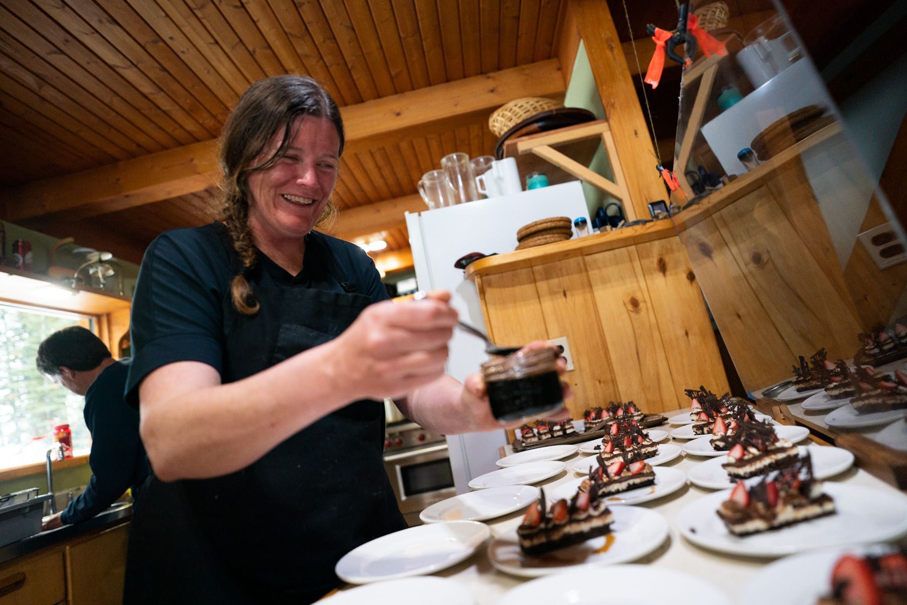 backcountry skiing mistaya lodge chef jenny all inclusive hut british columbia canada