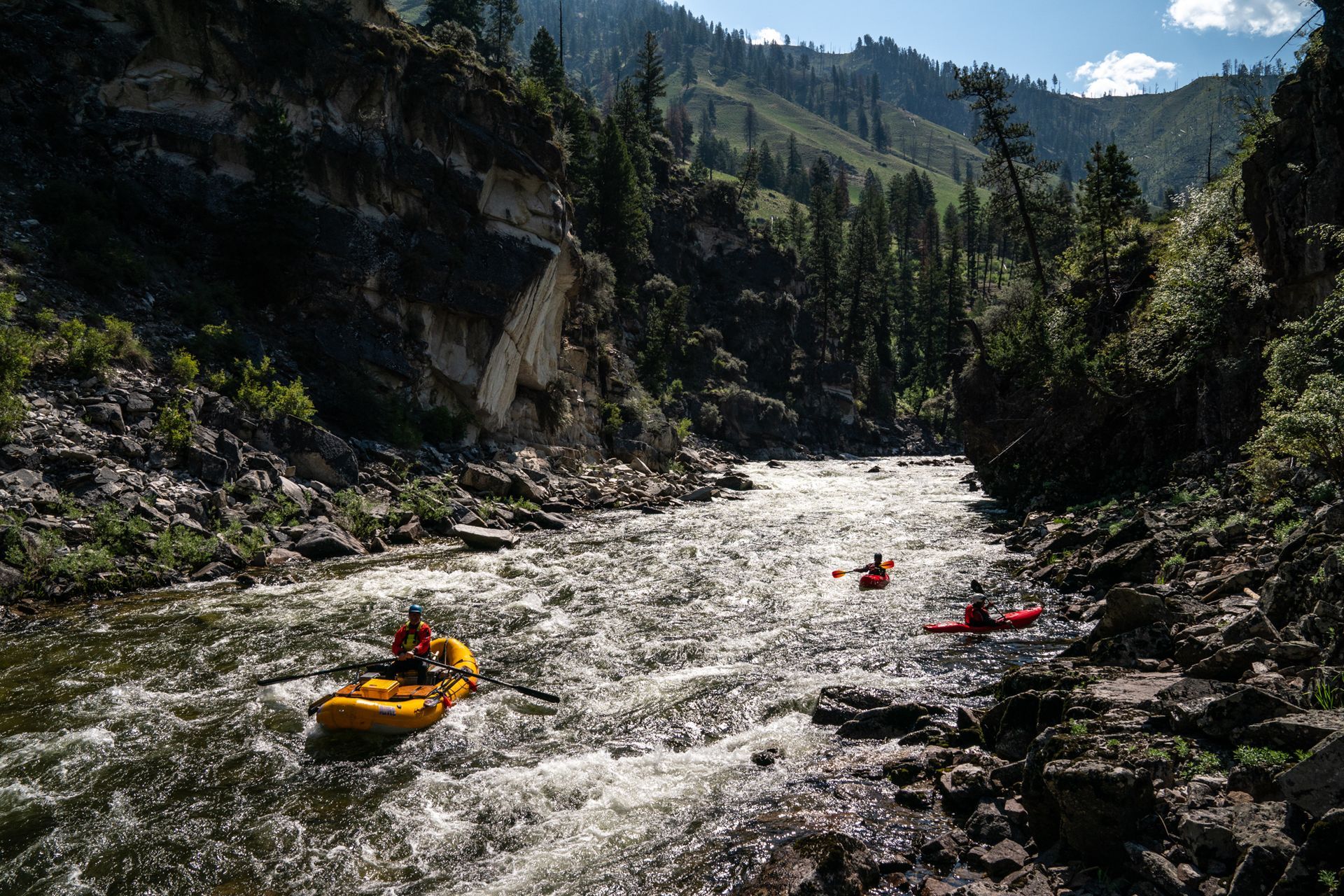 Rafting and kayaking the south fork salmon