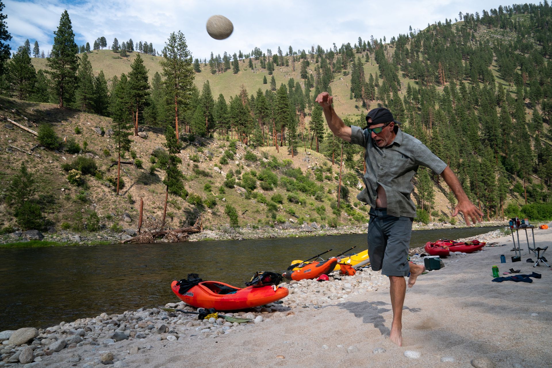 Fun while rafting
